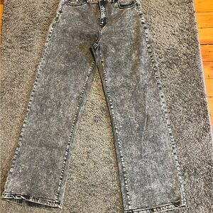 BAMBOO Black and Gray Marbled Jeans